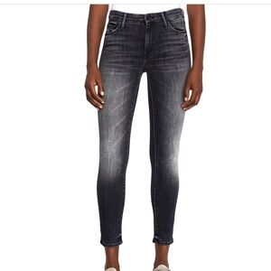 MOTHER Gray Ankle Jeans